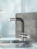 Blue Water Corsa bateria kuchenna z wyciąganą wylewką czarny mat 5901730612950